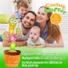 Volume Adjustable Dancing Talking Cactus, Singing Repeating Recording Mimicking Cactus Baby Toys, Interactive Learning Tummy Time Toy for Toddler Boys Girls, Stocking Stuffers for Kids, for Grandkids view 4