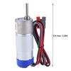 12V 100RPM High Torque DC Brushed Encoder Motor Micro Gear Box Motor Steel with Plastic Encoder Housing Powerpoles for Motor 4-pin Encoder Connector view 2
