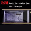 1/18 Scale Model Car Display Case - 1:18 Car Garage Display Case with Clear Acrylic Cover and LED Lighting for Die-Cast Cars, 2 Parkings 86 view 3