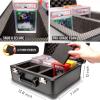 SLAB ARMOR 3 Row Graded Card Storage Box PSA Slab Case For Graded cards Hold 120+ Slabs Graded Card Case PSA Graded Card Storage Sports Baseball Card Collector Gifts TSA approved lock (BLACK) view 4