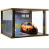1/18 Scale Model Car Display Case - 1:18 Car Garage Display Case with Clear Acrylic Cover and LED Lighting for Die-Cast Cars, 2 Parkings D5 view 1