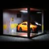 1/18 Scale Model Car Display Case - 1:18 Car Garage Display Case with Clear Acrylic Cover and LED Lighting for Die-Cast Cars, 2 Parkings D5 view 3