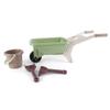 Dantoy: Green Garden - Wheelbarrow Playset - 4 Pieces, Pretend Gardening, Realistic Garden Tool Toys, Recycled Plastic, Kids & Toddlers Ages 2+ view 2