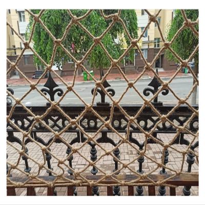 Children Safety Rope Net Playground Netting Indoor Ceiling Decor Hemp Rope Net Stair Anti Falling Net Heavy Duty Treehouse Cargo Net (Size : 1 * 10m(3 * 33ft))