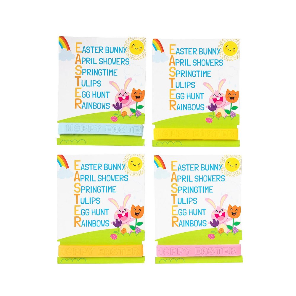 Fun Express Easter Bracelets with Card - 24 Pieces