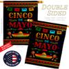 Ornament Collection Party de Mayo House Flag Set Summertime Cinco Cactus Pinata Sombrero Mexican Fiesta Outdoor Decoration Banner Small Garden Yard Gift Double-Sided, Made in USA view 3