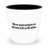 realpeoplegoods RC Planes Gift - RC Aircraft Ceramic Shot Glass - RC Plane Pilot Present - Radio Controlled Aircraft - Old Man With An Rc Plane view 1