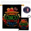 Ornament Collection Viva de Mayo House Flag Pack Summertime Cinco Party Cactus Pinata Sombrero Mexican Fiesta Outdoor Applique Decoration Banner Small Garden Yard Gift Double-Sided, Made in USA view 4