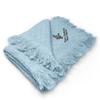 Custom Embroidery Nursery Bedding Baby Blankets for Boys & Girls Flying Duck Cotton Soft Receiving Swaddle Blue Personalized Text Name Here view 1
