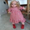 Angelbaby Realistic Big Reborn Toddler Girl Dolls 28inch Cute Soft Silicone Reborn Baby Doll Look Real Life Blonde Hair Princess Weighted Babies Toys for Kid Birthday Gifts view 2