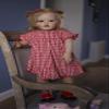 Angelbaby Realistic Big Reborn Toddler Girl Dolls 28inch Cute Soft Silicone Reborn Baby Doll Look Real Life Blonde Hair Princess Weighted Babies Toys for Kid Birthday Gifts view 4