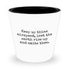 realpeoplegoods Funny RC Planes Gift - RC Aircraft Ceramic Shot Glass - RC Plane Pilot Present - Radio Controlled Aircraft - Keep Up Thine Airspeed view 1