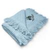 Custom Embroidery Nursery Bedding Baby Blankets for Boys & Girls Mountain Green Bike Cotton Soft Receiving Swaddle Blue Personalized Text Name Here view 1