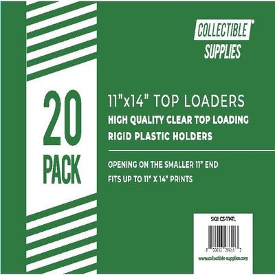 20 Pack 11 x 14 Top Loader Picture Holder Collectible Supplies Toploaders