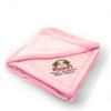 Custom Embroidery Nursery Bedding Baby Blankets for Boys & Girls Racing Crest Style B Polyester Soft Plush Receiving Swaddle Pink Personalized Text Name Here view 1