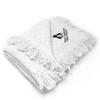 Custom Embroidery Nursery Bedding Baby Blankets for Boys & Girls Penguin Big Peak Cotton Soft Receiving Swaddle White Personalized Text Name Here view 1