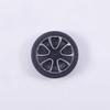 Heyiarbeit 2pcs 30mm Dia 2 Inner Hole Dia 8mm Thick Plastic RC Car Wheel Black Silver view 2