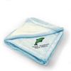 Custom Embroidery Nursery Bedding Baby Blankets for Boys & Girls Animal Dolphin Mascot Polyester Soft Plush Receiving Swaddle Blue Personalized Text Name Here view 1