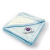 Custom Embroidery Nursery Bedding Baby Blankets for Boys & Girls Kids Flying People Eater Polyester Soft Plush Receiving Swaddle Blue Personalized Text Name Here view 1