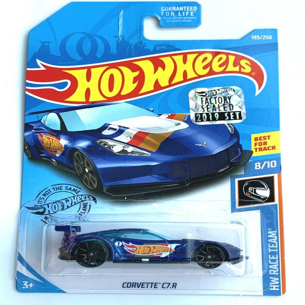 DieCast Hot Wheels Corvette C7.R (Blue) - HW Race Team (2019 Factory Sealed)