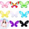 XunYee 8 Pcs Halloween Fairy Wings Dress up Butterfly Wings Halloween Fairy Princess Custom for Women Adult Princess Birthday Party, 8 Colors, 22.4 x 18.5 Inch(Colorful) view 1