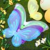 XunYee 8 Pcs Halloween Fairy Wings Dress up Butterfly Wings Halloween Fairy Princess Custom for Women Adult Princess Birthday Party, 8 Colors, 22.4 x 18.5 Inch(Colorful) view 4