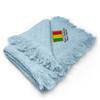 Custom Embroidery Nursery Bedding Baby Blankets for Boys & Girls Mali Cotton Soft Receiving Swaddle Blue Personalized Text Name Here view 1