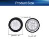 Heyiarbeit 4pcs 32mm Dia 2 Inner Hole Dia 8mm Thick Plastic RC Car Wheel White and Black view 2