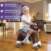 PonyCycle Riding Horse Ride on Horse Advanced Model Y Riding Pony Unicorn Toy (35.4" Height/Size 4 for Kids Ages 47) Birthday Gift for Kids with Brake Chocolate Brown Y476 view 2