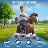 PonyCycle Riding Horse Ride on Horse Advanced Model Y Riding Pony Unicorn Toy (35.4" Height/Size 4 for Kids Ages 47) Birthday Gift for Kids with Brake Chocolate Brown Y476 view 4