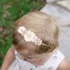 cherrboll 3pcs Baby Girl Flower Headbands, Super Soft & Stretchy Nylon Floral Hairbands for Newborn Toddler view 3