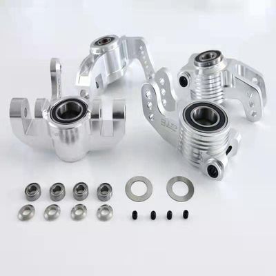 GTBRacing CNC Aluminum 1/5 RC Car LOSI 5ive T / 5T 2.0 Truck Front Spindle Block Knuckles & Rear Wheel Hub Set