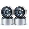 RC-Hub 2pcs Aluminum Alloy 2.9" Beadlock Wheels Rim for 1/6 Axial SCX6 AXI05000 RC Crawler Car (Titanium Grey +Black) view 4