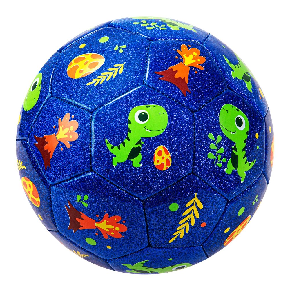 EVERICH TOY Kids Soccer Ball Size 3, Dinosaur Blue Soccer Ball Size 3 for Toddlers & Kids, Indoor Outdoor Play Toys, Ideal Gift for Boys & Girls