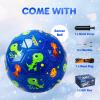 EVERICH TOY Kids Soccer Ball Size 3, Dinosaur Blue Soccer Ball Size 3 for Toddlers & Kids, Indoor Outdoor Play Toys, Ideal Gift for Boys & Girls view 3