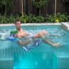 ACQUABOSS Water Hammock Green - Inflatable Swimming Pool & Beach Lounger, Lounge Chair Raft, Drifter, Saddle Float, Floating Bed & Floaties, Summer Fun, Rest & Vacation, Toy, Pool Fun, view 4