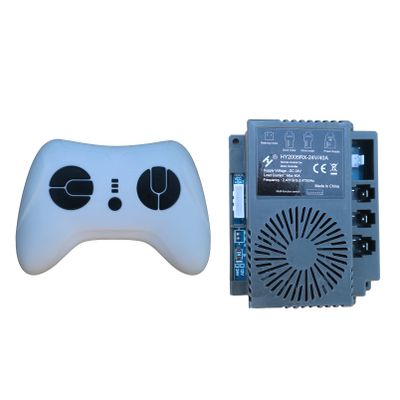 HY2005RX-24V/40A 2.4G White Remote Control and Receiver, for Kids Ride On Toys, 24V Control Box Motherboard Accessories Ride On Car Replacement Parts