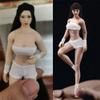 1/12 Scale Action Figure,6inch Male/Female Super-Flexible Seamless Body Doll Toy Collection (T01A Pale Skin Female Action Figure) view 2