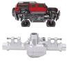 Dilwe RC Rear Axle Housing RC Car Parts, Aluminium Alloy 128 mm x 48 mm Rear Portal Axle Housing for 1/10 RC Car RC Accessories(Silver) view 4