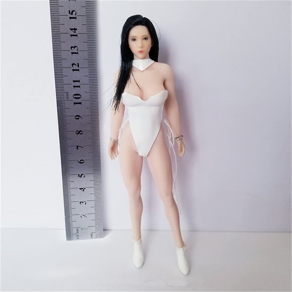 1/12 Scale Action Figure,6inch Male/Female Super-Flexible Seamless Body Doll Toy Collection (T01B Suntan Skin Female Action Figure)