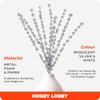 Hobby Lobby Christmas Silver Glitter & Sequin Ball Accent Pick for Holiday Tree Decor view 2