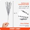 Hobby Lobby Christmas Silver Glitter & Sequin Ball Accent Pick for Holiday Tree Decor view 3