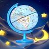 8-Inch Illuminated Kids Globe with 100+ Fun Illustrations, World Globes with LED Night Light, Light Up Globe Lamp for Classroom & Home Desk Decor, STEM Geography Learning Toy Gift for Children view 1