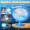 8-Inch Illuminated Kids Globe with 100+ Fun Illustrations, World Globes with LED Night Light, Light Up Globe Lamp for Classroom & Home Desk Decor, STEM Geography Learning Toy Gift for Children view 4