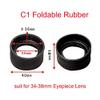 Lab Microscope Slides 2PCS Biological Stereo Microscope, Use Rubber Eye Guards Cylinder Eye Shield Cups Microscope Parts (Color : C1) view 2