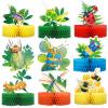 9 Pcs Summer Bugs Party Decorations Bug Themed Honeycomb Centerpiece Insect Table Toppers for Baby Shower, Birthday Supplies view 1