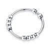 Ursilver S925 Sterling Silver Anxiety Ring for Women, Sterling Silver Fidget Rings for Anxiety Spinner Ring Anxiety Ring with Beads Spinner Rings Stress Relief Fidget Ring for Women view 1