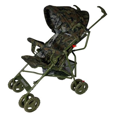AmorosO Single Baby Stroller Lightweight, Convertible, Foldable Sun Protection Hood & Extra Storage 4-Wheel Design