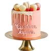 Personalized Cake Topper for Birthday Wedding with Any Text Numbers Mirror Acrylic Cake Toppers Cake Decoration for Birthday Anniversary Baby Shower Graduation (Rose Gold) view 2