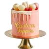 Personalized Cake Topper for Birthday Wedding with Any Text Numbers Mirror Acrylic Cake Toppers Cake Decoration for Birthday Anniversary Baby Shower Graduation (Gold) view 1